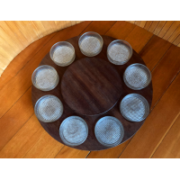 Lazy Susan met fondue schalen